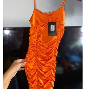 FashionNova Orange Body-con Dress